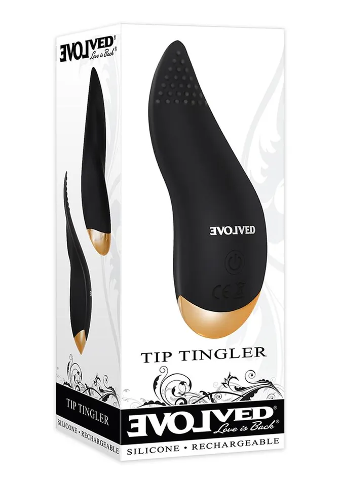 Female Sex Toys Evolved Tip Tingler Silicone Rechargeable Tongue Shape Vibrator