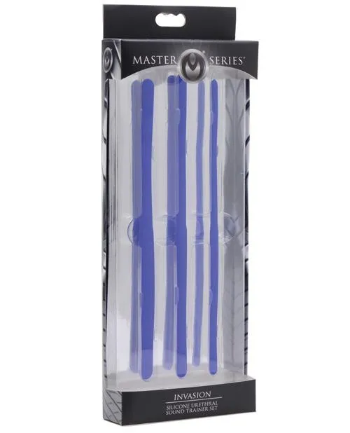 Master Series Invasion Silicone Urethral Sound Trainer Set Master Series Male Sex Toys