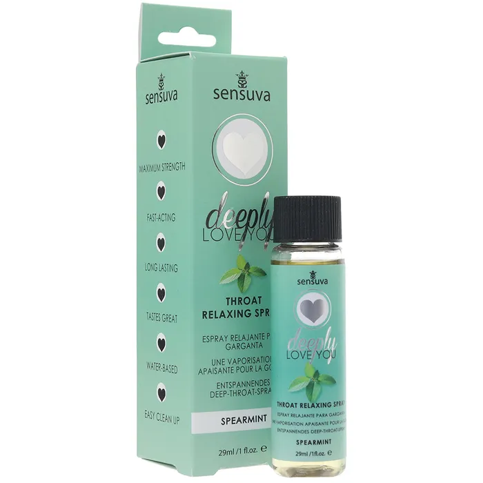 Vibrators Sensuva Deeply Love You Throat Relaxing Spray 1oz in Spearmint