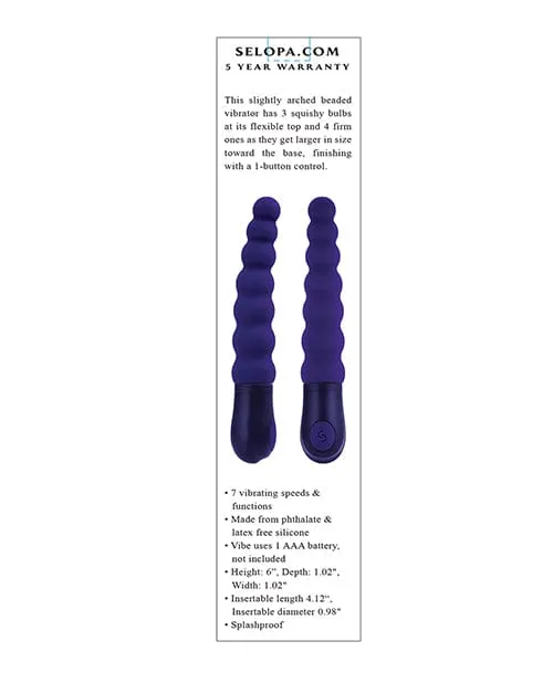 Anal Selopa Selopa Beaded Beauty Purple Anal Selopa Selopa Beaded Beauty Purple