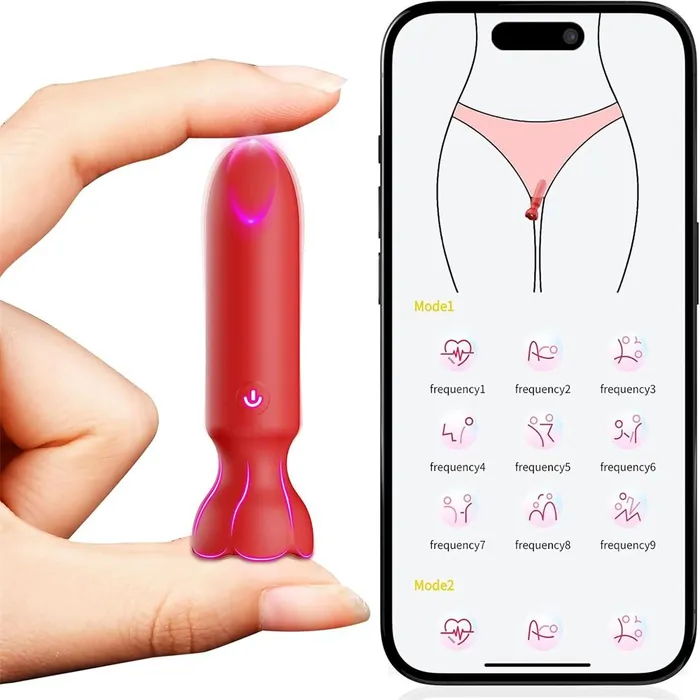 Exomoon App Controlled Rechargeable Silicone Mini Bullet Vibrator Hold The Moan Orgasmic Contractions Real Orgasm Adorime Female Sex Toys