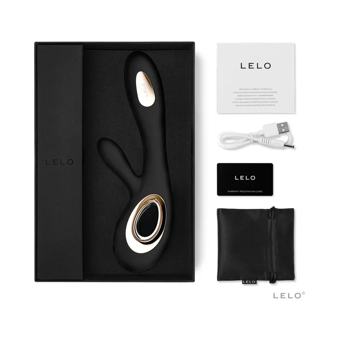 Lelo Vibrators LELO SORAYA WAVE Dual Vibrator Black
