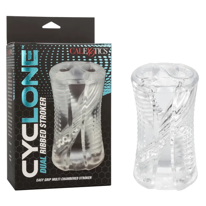 Cyclone Dual Ribbed Stroker Calexotics Male Sex Toys