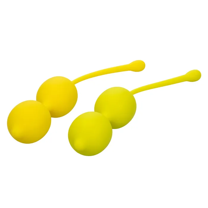 California Exotics Kegel Training Set Lemon Female Sex Toys