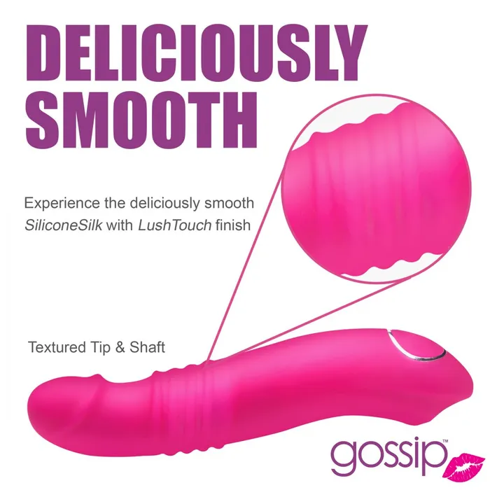 Curve Toys Female Sex Toys Blasters 7X Thrusting Silicone Vibrator