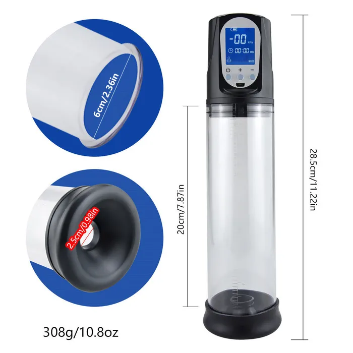 Electic Penis Enlargement Vacuum Pump Lusty Age Male Sex Toys