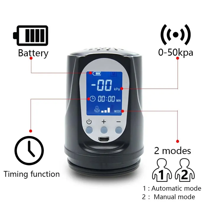 Electic Penis Enlargement Vacuum Pump Lusty Age Male Sex Toys