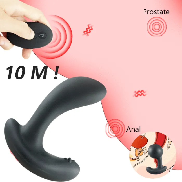 Lusty Age Male Sex Toys Remote Control Inflatable Anal Plug Vibrator Prostate Massager