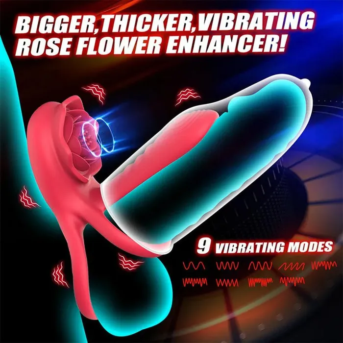 Male Sex Toys Remote Control Dual Stimulation Vibrating Penis Ring Xinghaoya