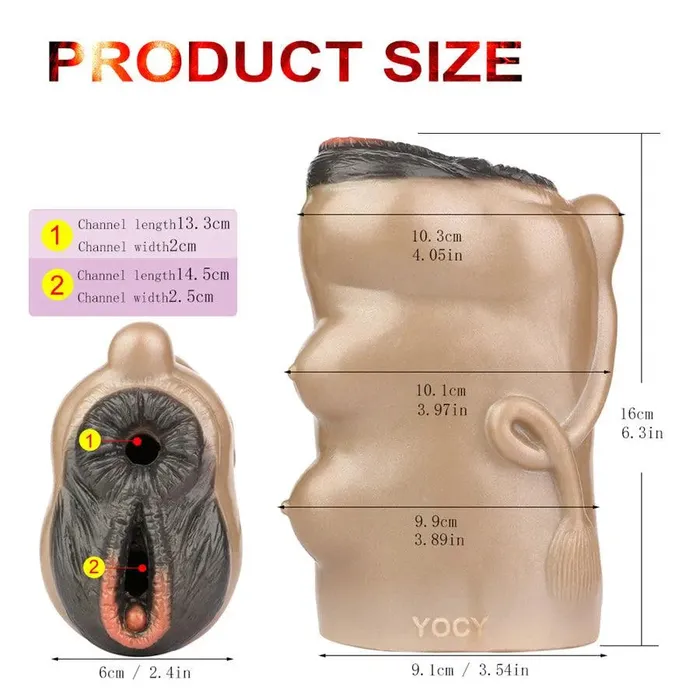 Xinghaoya Male Sex Toys Lifelike Animal Pussy Masturbation Cup