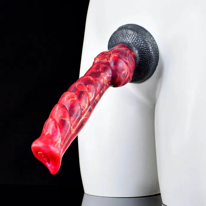 Anal Domlust Monster Knotted Anal Dildo Butt Plug Fantasy Dogdildo Suction Cup Sex Toy for Men Women