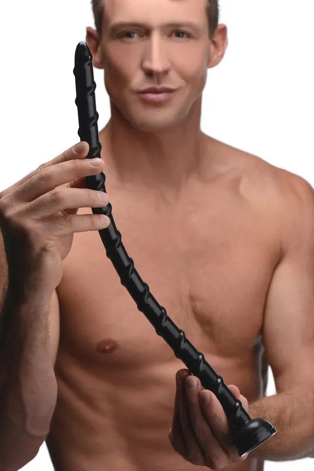 Anal XR Brands Hosed Swirled 18 Inch Thin Anal Snake