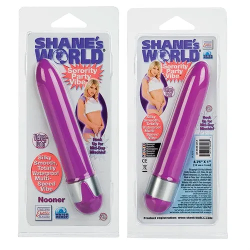 CalExotics Shanes World Sorority Party Vibe Nooner Purple Vibrators