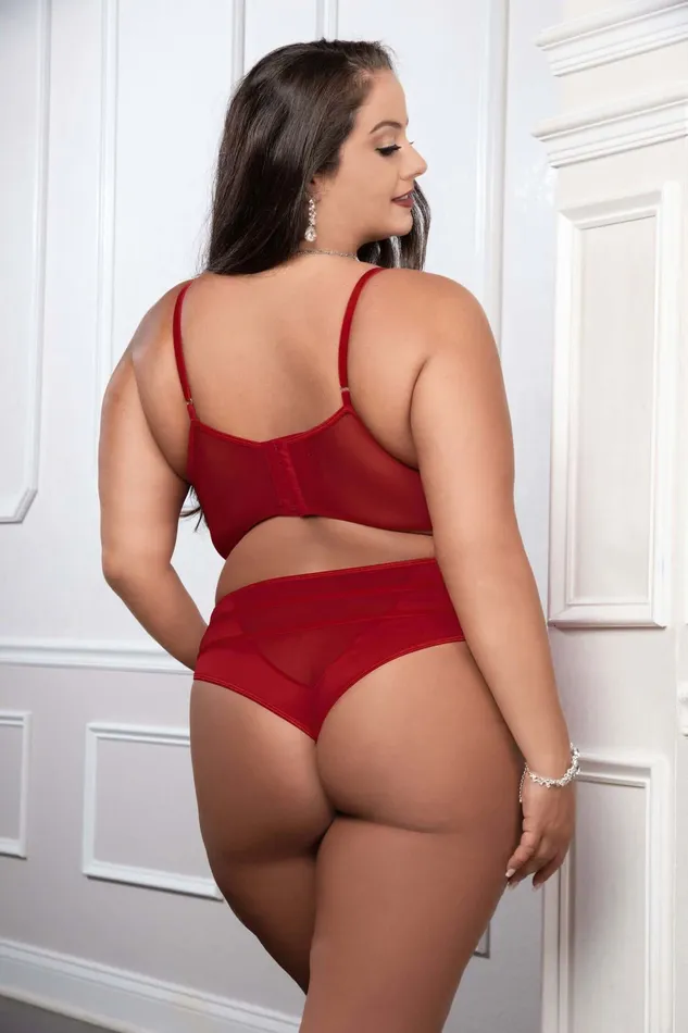 Cinnamon Red 2pc Satin Bra and High Waist Panty Queen Size GWorld Vibrators Cinnamon Red 2pc Satin Bra and High Waist Panty Queen Size GWorld Vibrators