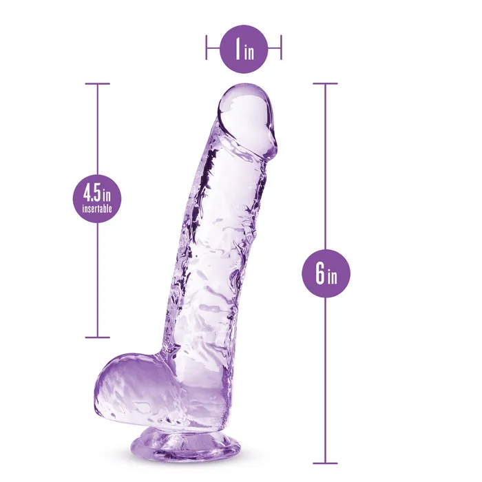 Dildos Blush Novelties Naturally Yours 6 Inch Crystalline Dildo Amethyst Dildos Blush Novelties Naturally Yours 6 Inch Crystalline Dildo Amethyst