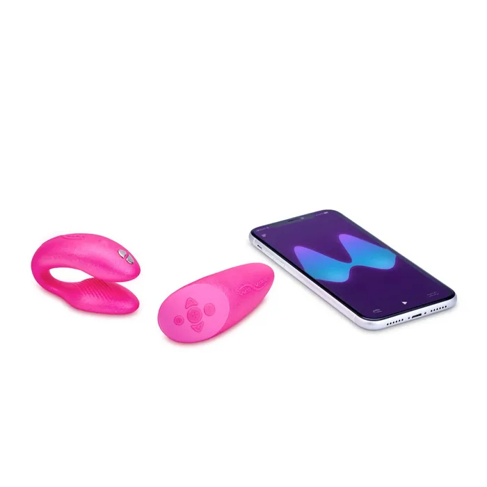 Female Sex Toys WEVIBE WeVibe Chorus 10function Handsfree Appconnected Silicone Couples Vibrator with Squeeze Remote Cosmic Pink