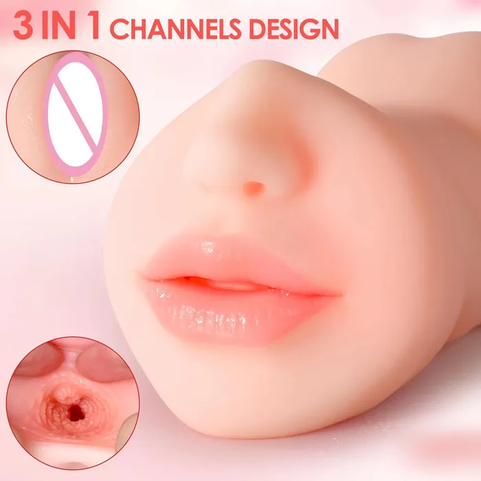 Lifelike Pocket Pussy Masturbation Cup Mouth Vagina Anus Peins Massage Sex Toy for Men Domlust Male Sex Toys Lifelike Pocket Pussy Masturbation Cup Mouth Vagina Anus Peins Massage Sex Toy for Men Domlust Male Sex Toys