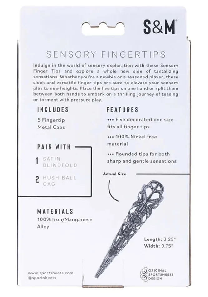 Sportsheets Anal Black Sensory Fingertips Sportsheets Anal Black Sensory Fingertips