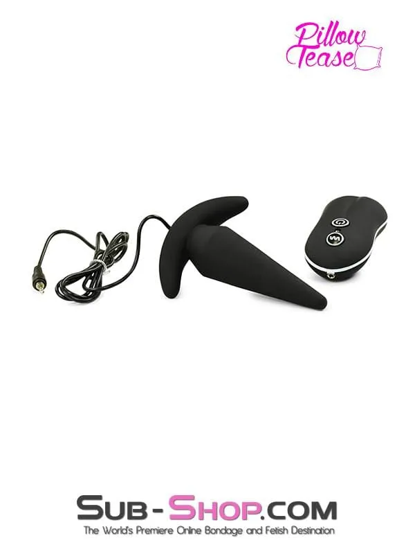 1482M Silicone Anal Mini Rocket Vibrating Butt Plug Black Moonwell Anal