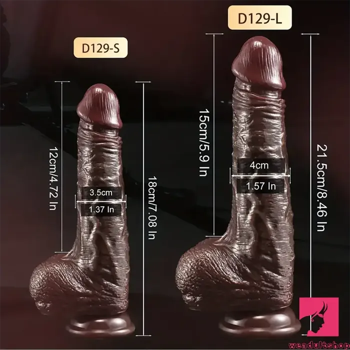 708in 846in Realistic Silicone Dildo For Male With Sliding Foreskin Weadultshop Female Sex Toys