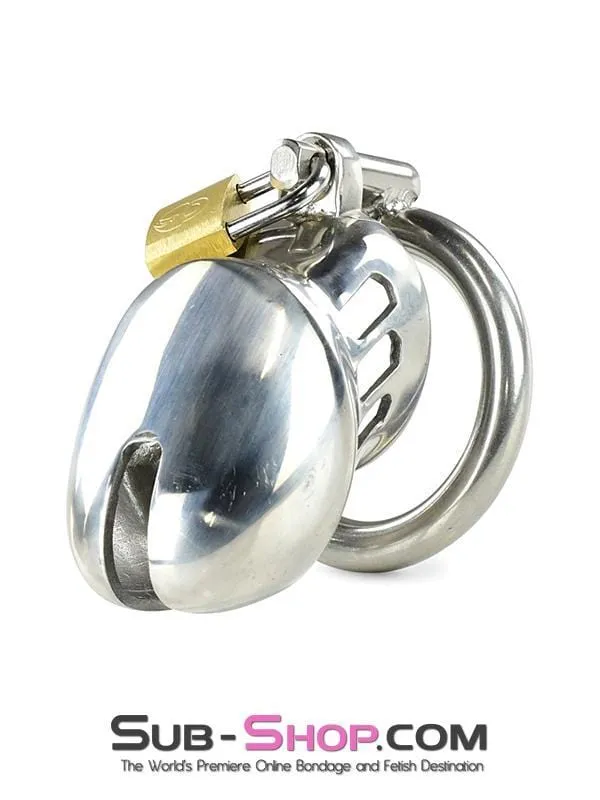 7037AR Hard Evidence Shorty Steel Chastity Device MEGA Deal Aria Male Sex Toys 7037AR Hard Evidence Shorty Steel Chastity Device MEGA Deal Aria Male Sex Toys