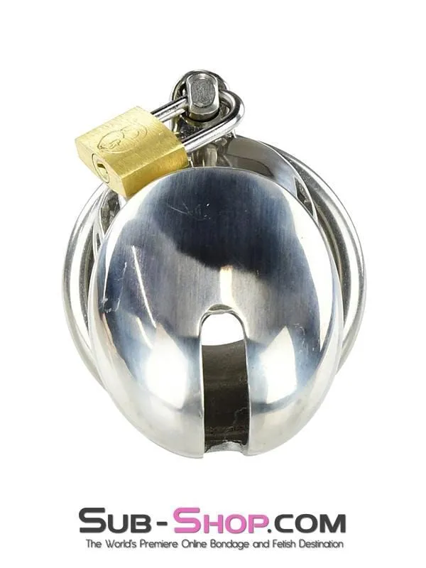 7037AR Hard Evidence Shorty Steel Chastity Device MEGA Deal Aria Male Sex Toys
