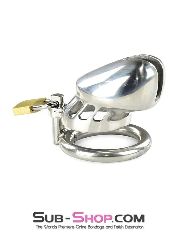Aria Male Sex Toys 7037AR Hard Evidence Shorty Steel Chastity Device