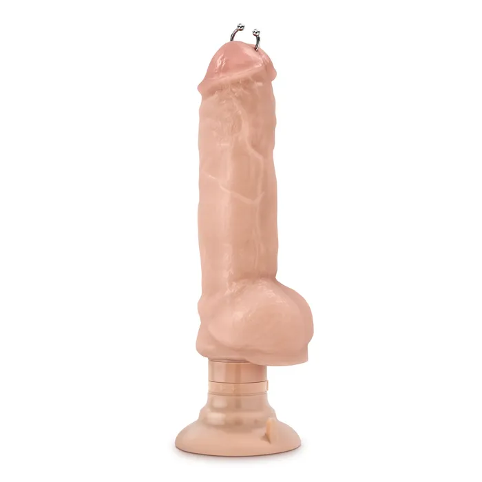 Blush Novelties Thrilling Waterproof Vibrating Dildo with Suction Cup and Piercing Female Sex Toys