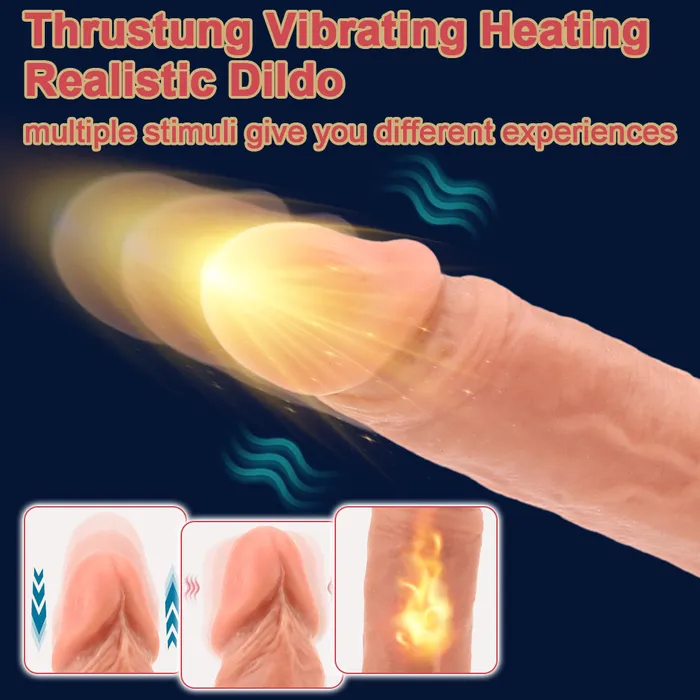  Female Sex Toys Lifelike Automatic Dildo with Remote Control