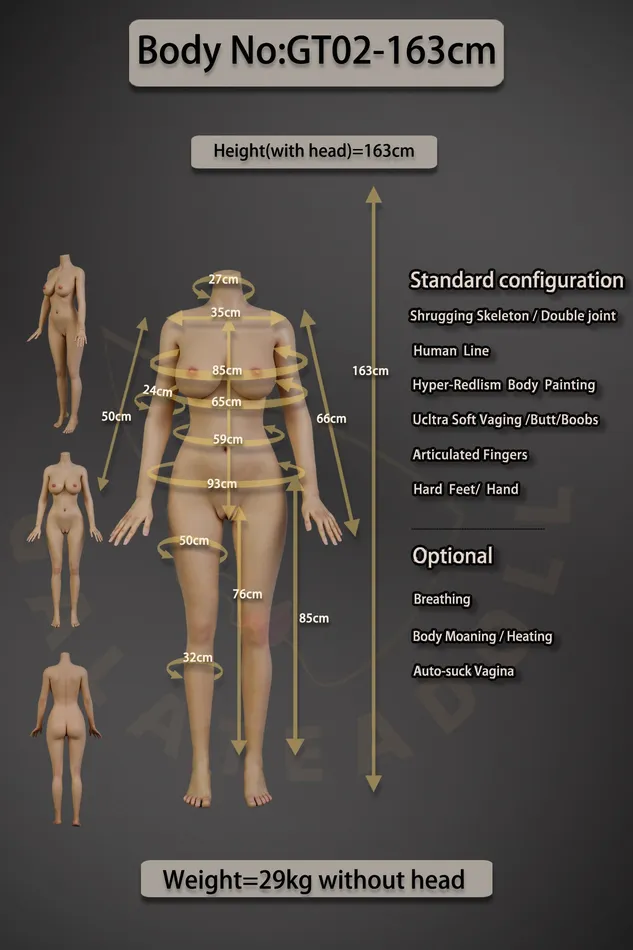 Galatea Doll Male Sex Toys F5148163cm D Cup Winter Beauty ROS Silicone Sex Doll Galatea doll