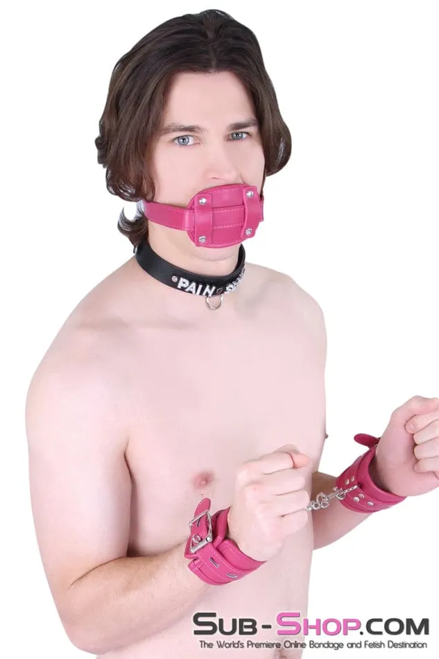 Idea Couples 9053DLSIS Sissy Slave Bondage Locking Rubber Sex Kinky Mistress Bomb Pink Penis Gag