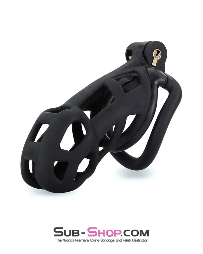Male Sex Toys 9103M Chastity Games Locking Cock Cage Extra Large Length Moonwell