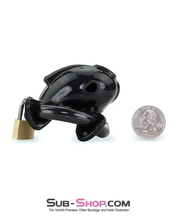 Male Sex Toys Ali Express 9098AESIS Ruined Orgasms Black Silicone Sissy Chastity Cock Cage