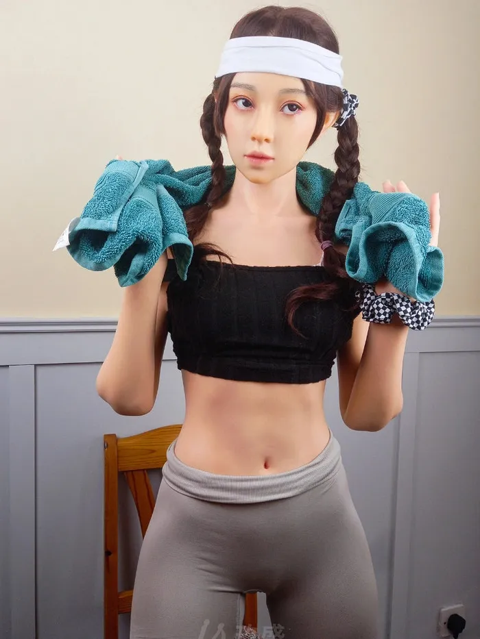 Male Sex Toys F2373168cm5ft5 362kg C Cup Kira Sport Gril Black Hair Silicone Sex DollJiusheng Doll Jiusheng Doll