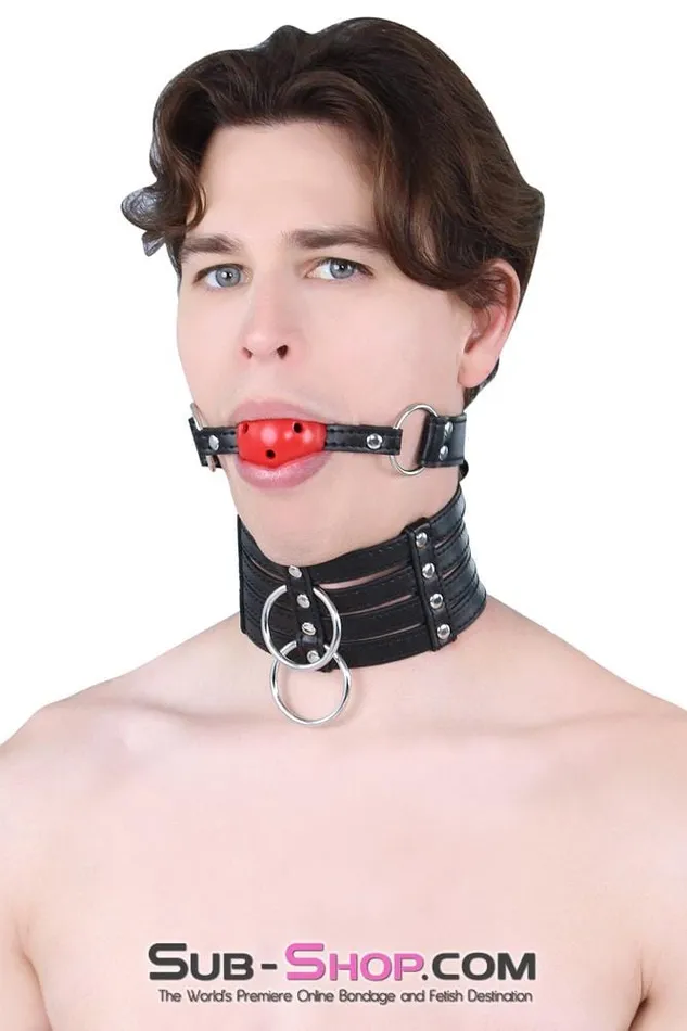 Male Sex Toys Idea 9000DL Breather Ball Gag Red Ball